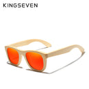 KINGSEVEN Handmade Bamboo Sunglasses Men Retro Vintage Wood Sun Glasses Women Polarized Mirror Coating Lenses Eyewear Case