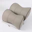1 pc top layer leather car Headrest support neck/Auto seat safety pillow cowhide/ O SHI CAR pillow protection cervical spine