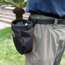 Bolsa de tiza para escalada en roca con cinturón y bolsillo con cremallera para Fitness GYM Levantamiento de pesas Caza Boulder Magnesia Saco Color negro