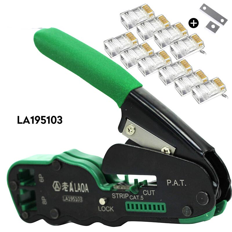 LAOA Crimping Pliers Crimper Network Tools Cable Stripper Wire Cutter Cutting Plier Terminal  Crimp Portable Tool