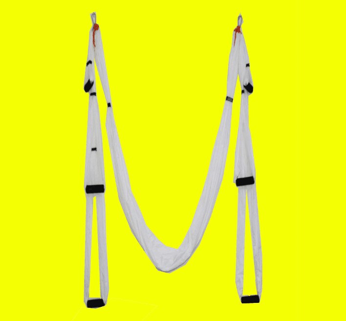 6 Griffe Anti-Schwerkraft-Yoga-Hängemattenstoff Yoga Flying Swing Traction Device Yoga-Hängematten-Set Ausrüstung für Pilates-Körperformung