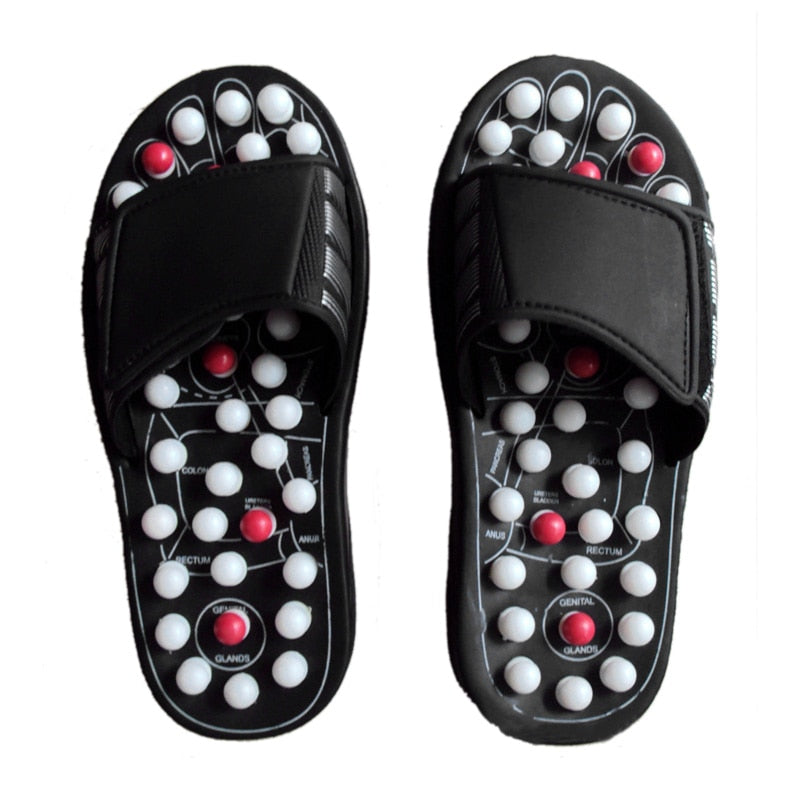 1pair New Arrival Shoe Sandal Reflex Massage Slippers Acupuncture Foot Healthy Massager Shoe Ball barbed