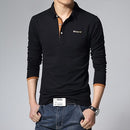 Hot Sale 2022 New Autumn Men's T Shirt Fashion Flower Print V Neck Long Sleeve T Shirt Mens Clothes Trend Casual Top Tee Men 5XL