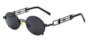 Kachawoo Metal Round Steampunk Sunglasses Men Retro Vintage Gothic Steam Punk Sun Glasses For Women Summer 2018