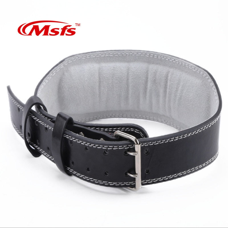 Leather Weightlifting Belt Gym Fitness Crossifit Dumbbell Barbell Powerlifting Back Support Power Training Weight Lifting Belt