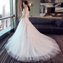New Fashion Classic Wedding Dress 2022 New Lace Three Quarter Sleeve O-Neck Elegant Plus size Vestido De Noiva Korean Bride Gown