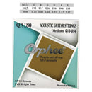 Orphee, 6 uds., cuerdas para guitarra acústica, serie QA, núcleo de acero Hexagonal popular, alambre de bronce 80/20, accesorios para guitarra de tensión superligera