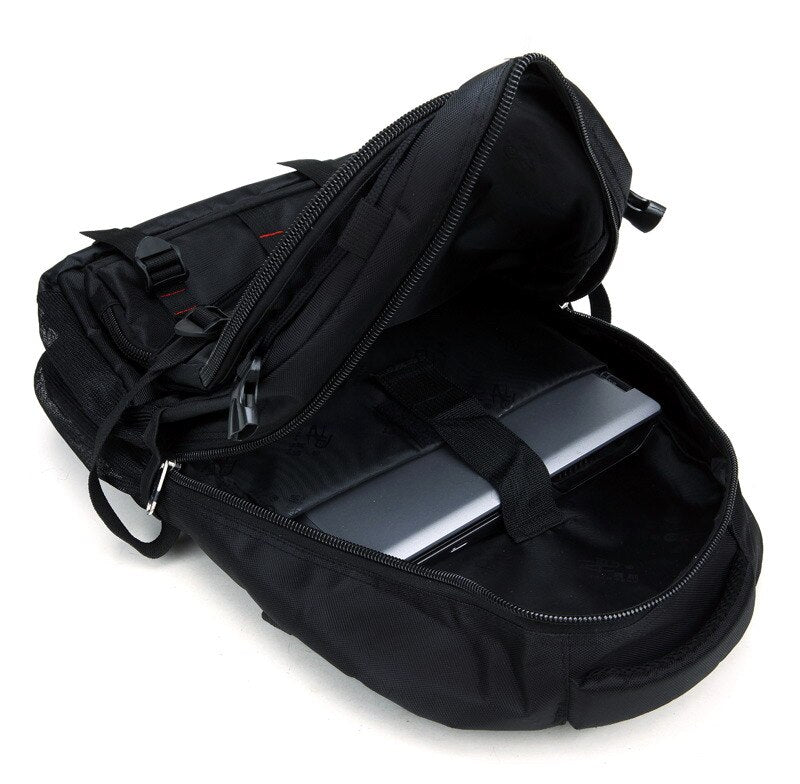 Chuwanglin Fashion leisure large capacity Mountaineering bag Travel bag Pure color nylon men&