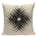 Pop Geometric Animal Cushion Cover Black White Linen Cushion Decorative Pillowcase Square High Quality Print Custom Throw Pillow