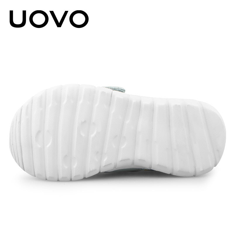 UOVO Baby Toddler Casual Shoes Boys Girls Spring Breathable Little Kids Footwear Hook-And-Loop Size