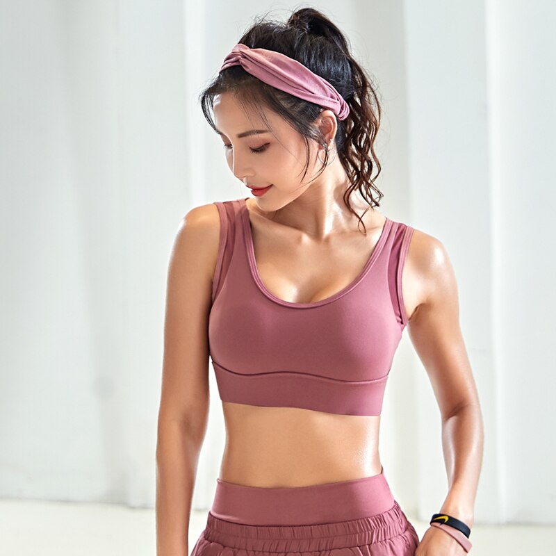 Women Sports Bra Running Yoga Brassiere Workout Gym Fitness Underwear Bralette Top Push Up Plus Size Beauty Back Workout Bra