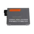 1 Pair HTB-GS-03 A/B Gigabit Fiber Optical Media Converter 1000Mbps Single Mode Single Fiber SC Port 20KM External Power Supply