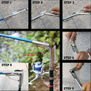 GHOTDA, nuevo, plegable, automático, doble ángulo de resorte, soporte para aparejos de caña de pescar, soporte de pesca de acero antioxidante, soporte para caña de pescar Ta