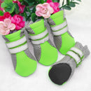 4 pcs Small Dog Shoes Puppy Boots Reflective Anti Slip Cats Pet Shoes Socks Sneaker Paw Protector For Chihuahua Yorkshire
