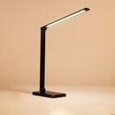 Flexible Tischlampe LED Schreibtischlampe Augenschutz Buchlicht Qi Wireless Charging für Mobiltelefone 5-stufige Helligkeit und Farbe