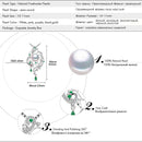 FENASY 925 Sterling Silver Luxury Phoenix Pendant Necklace Emerald Bohemian Party Natural Freshwater Pearl Necklaces For Women