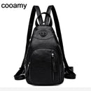 Women Fashion Backpacks Shoulder School Bags for Teenage Girls Preppy Style Sackpack PU Leather Rucksack Female Knapsack