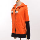 Animal Fox Ear Cosplay Costumes Hoodie Coat Warm Orange Sweatshirt Unisex Hoodies