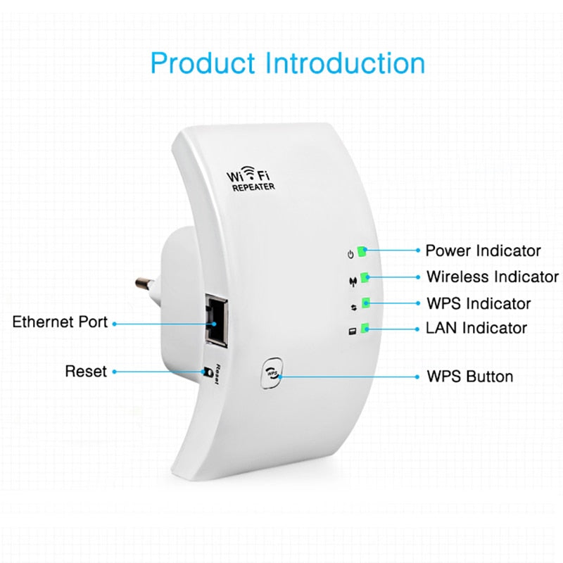 Wireless WiFi Repeater Wifi Extender Ultraboost Wifi Amplifier Long Range Repiter 300M Wi-Fi Booster Wi fi Repeater Access Point