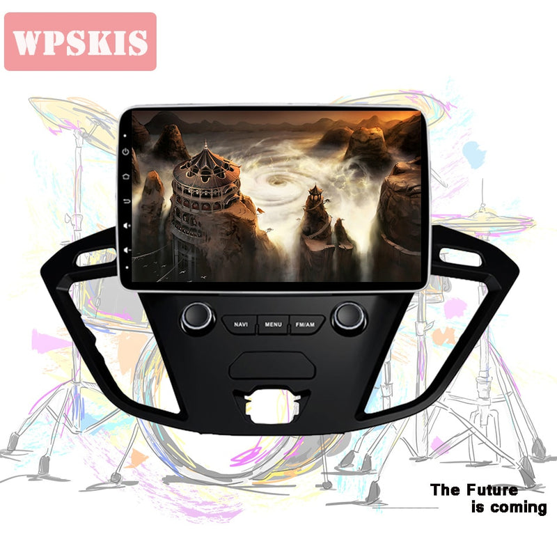 9&#39;&#39; IPS HD Screen In Dash Car Music Video Stereo PC Tablet Headunit For Ford Tourneo Transit Custom 2013+ android 11 CarPlay bt