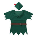 Kids Boys Dress Up Costumes T-shirt with Hat Belt Halloween Chirstmas Cosplay Party Boy for Fancy Carnival Role Play Clothing