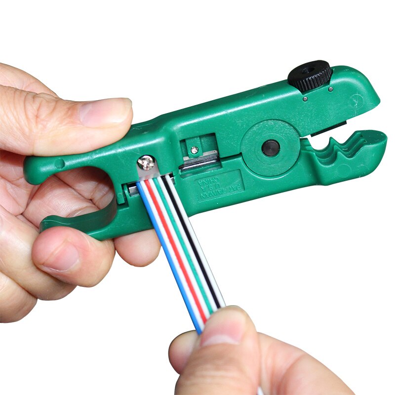 LAOA 1PCS Mini Multifunction Wire Stripper 3.2-9mm Adjustable Network Stripping Wire Cable Cutter Tools