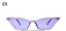 ZXWLYXGX 2020 new cat eye sunglasses women brand design retro colorful transparent colorful fashion cateye sun glasses men UV400