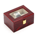 New Wood Watch Box Storage Red Watch Collection Box With Gold Lock Jewelry Organizer For Women