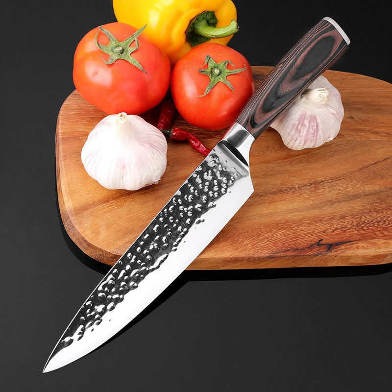 XITUO cuchillo de cocina Chef 8 pulgadas 7 "cuchillos de acero inoxidable Sushi carne Santoku japonés 7CR17 440C cuchillo de cocina de alto carbono