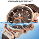 CURREN Brand Watch Men Leather Sports Watches Men&