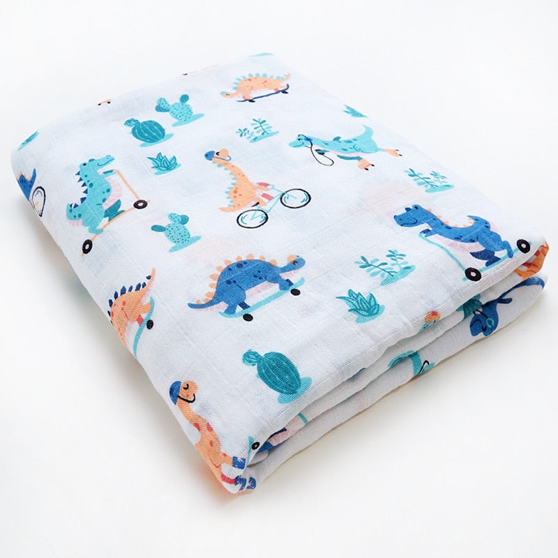 Muslinlife Cotton Bamboo Baby Receiving Blanket Soft Newborn Baby Blanket Bath Towel Infant Muslin Swaddle Wrap Baby Accessories