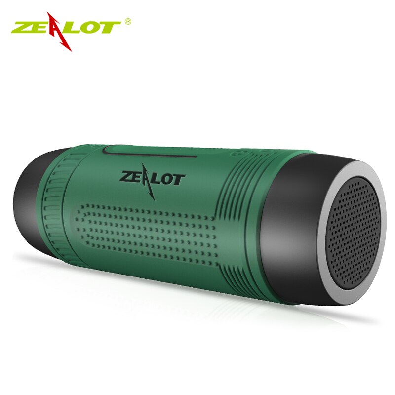 Zealot S1 Bluetooth Speaker Outdoor Bicycle Speaker Portable Waterproof Wireless Speaker Support TF card+ Flashlight +Bike Mount