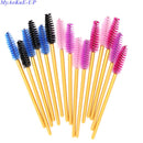 500 Unids / lote Desechable One-off 5 Mezcla de Colores Varitas de Nylon Mascara Aplicador de Extensión de Pestañas Spoolers Pinceles de Maquillaje