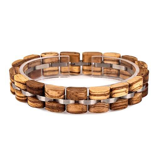 Bobo Bird, pulsera de madera para hombres, joyería para mujeres, pulsera de acero inoxidable 2020, pulseras hechas a mano para parejas, regalo para amantes de los hombres