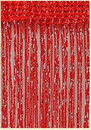 3 x 2,6 m Fadenvorhang, glänzend, Quaste, Vorhang, Fenster, Tür, Trennwand, Wohnzimmer, Dekoration, Volant