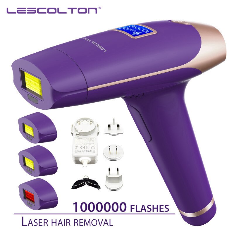 Lescolton 1000000times 4in1 IPL Epilator With LCD Display T009i Machine Permanent Bikini Trimmer Electric Depilador