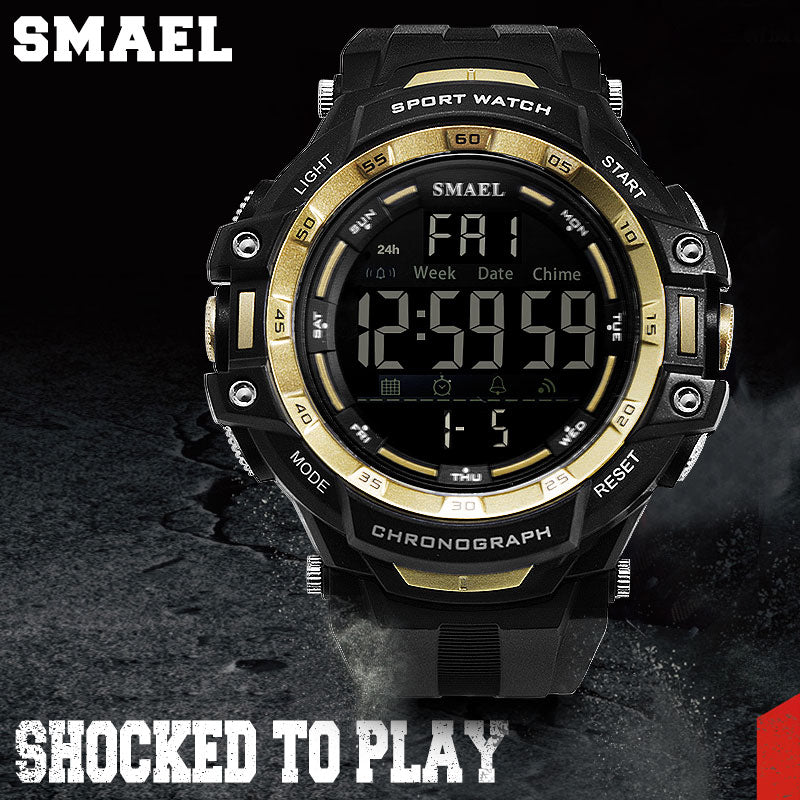 Relojes para hombre Luz LED digital Reloj SMAEL Shock Montre Relojes militares para hombre Marca superior de lujo 1350 Relojes de pulsera digitales Deportes