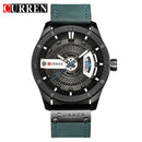 CURREN Men Military Sports Watches Men's Quartz Date Clock Man Casual Leather Wristwatches  Relogio Masculino