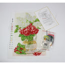 Kits de bordado de cuentas de cristal impresas con precisión de 28,5x41cm, jarrón de flores, manualidades, costura DIY, punto de cruz con cuentas APT576