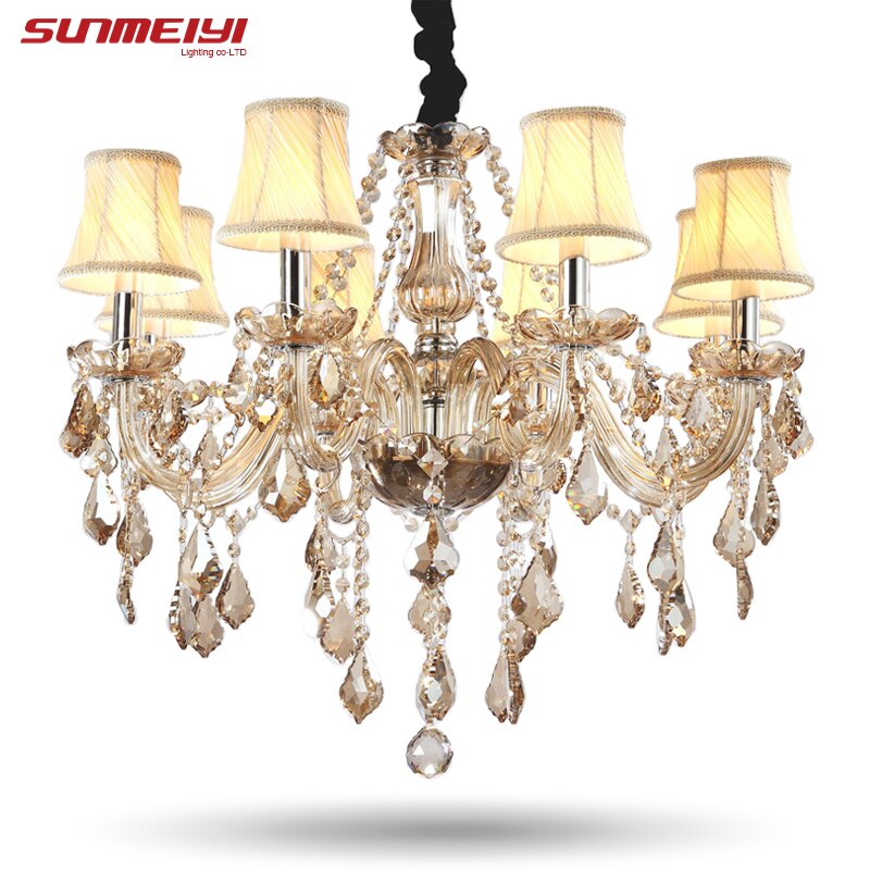 Modern Crystal Chandeliers Home Lighting lustres de cristal Decoration Luxury Candle Chandelier Pendants Living Room Indoor Lamp