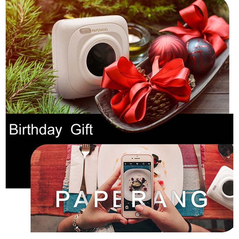 PAPERANG Mini Thermal Bluetooth Printer Portable Photo Pictures Printer for Mobile Phone Android iOS Impresoras Fotos Gift