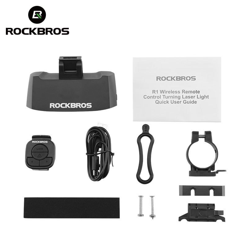 ROCKBROS Bike Tail Light USB Rechargeable Wireless Waterproof MTB Safety Intelligent Remote Control Turn Sign Bicycle Light Lamp