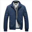Autumn winter Men Jacket Windbreaker Male Overcoat Casual Solid color Jacket Slim Fit Men Windproof Jacket Coat size 6XL 7XL 8XL