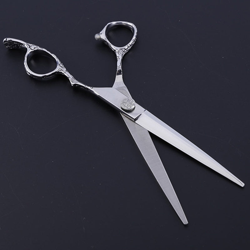 Customize professional JP 440c steel 7'' & 6'' Plum handle cut hair scissors barber cutting make up shears hairdressing scissors