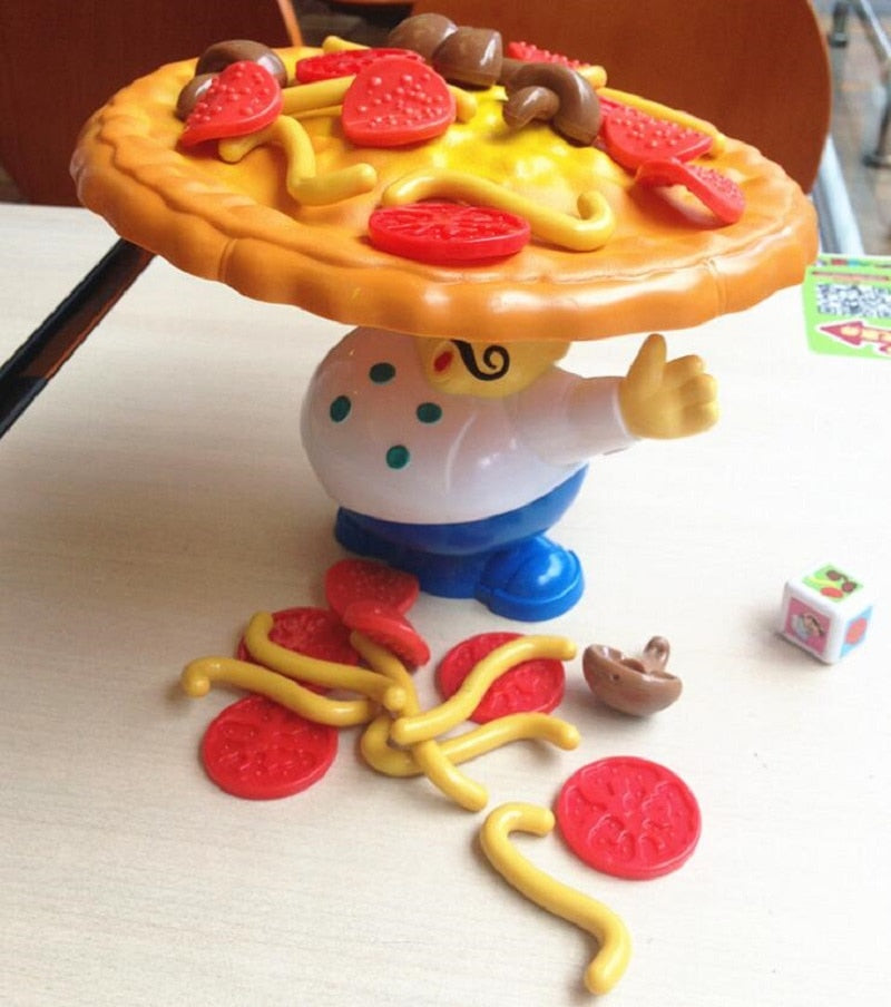 Fly AC Toy - Pizza-Balance-Spiel Lustiges Familien-Partyspiel für Kinder ab 3 Jahren