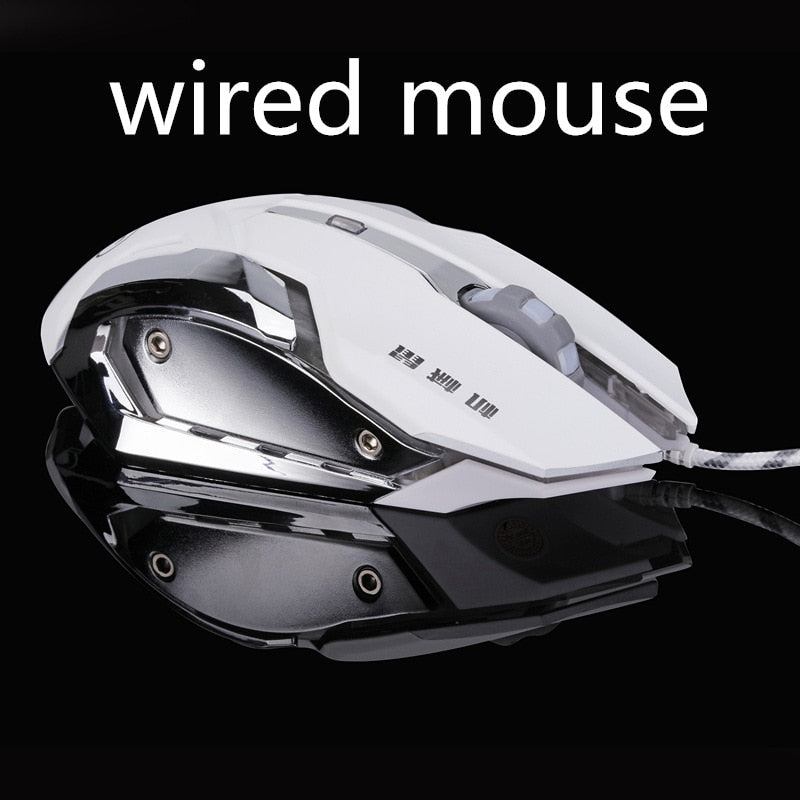 Silent Mute Noiseless 3200dpi Anpassung USB 6D Wired Optical Computer Gaming Mouse LED Mäuse für Computer PC Laptop für Dota 2