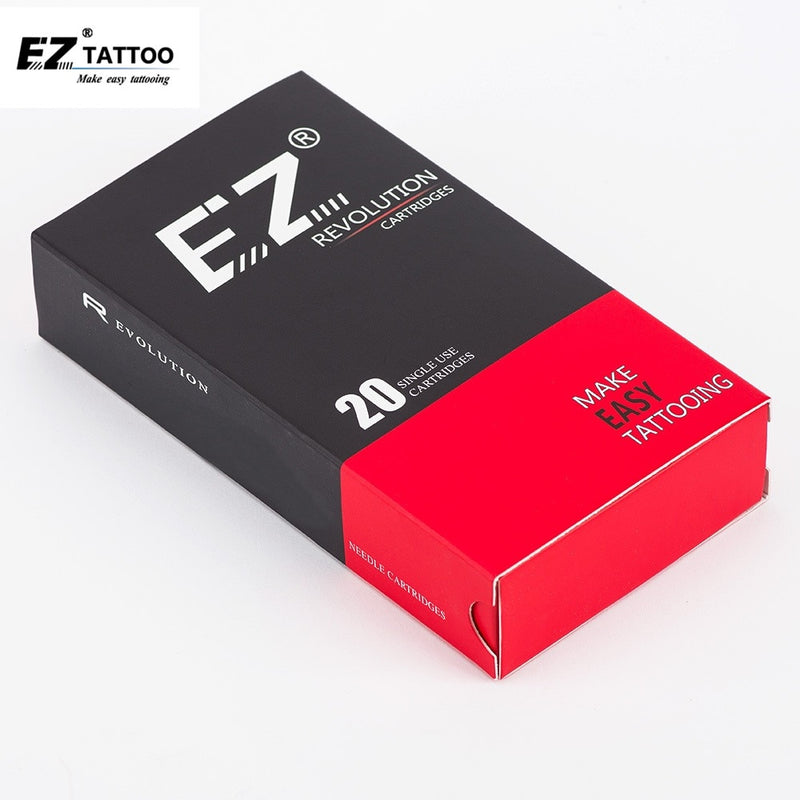 EZ Assorted New Mixed Revolution Tattoo Cartridge Needles  RL RS M1 CM for Cartridge Machine Grips Tattoo Supply 200 Pcs /Lot