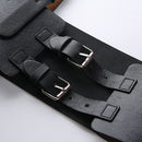 Darlingaga Streetwear Black PU Leather Crop Top Women Festival Cami Buckle Vest Cummerbunds Adjustable Summer Top Cropped Tanks