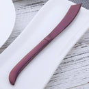 4/6/8pcs Stainless Steel Rainbow Steak Knife Sharp Table Knives Set Restaurant Cutlery Dinner Knife Black Dinnerware Set