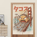 Japanese Style decorative door curtain fabric cloth home screens partition bathroom sushi kitchen restaurant curtains